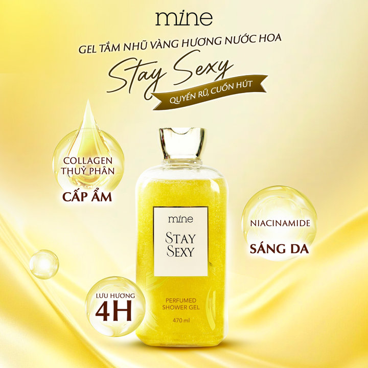 Alternative view of Gel Tắm Trắng Nhũ Vàng Nước Hoa Mine Stay Sexy 500g