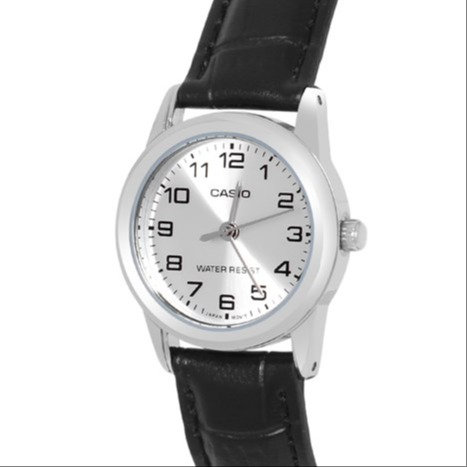 Alternative view of Đồng Hồ Kim Nữ Da Casio Ltp-v001l-7budf Đen