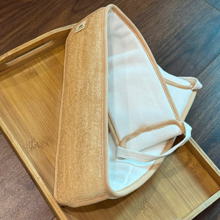 Alternative view of Đai Kỳ Lưng Xơ Mướp Tự Nhiên Cao Cấp - Tẩy Tế Bào Chết Dưỡng Ẩm Cho Da - Kb