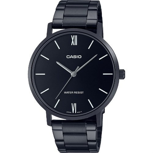 Đồng Hồ Kim Nam Dây Kim Loại Casio Mtp-vt01b-1budf Đen