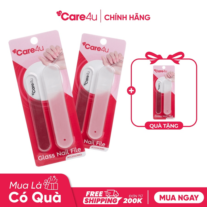 Alternative view of Combo 3 Dũa Móng Tay Thủy Tinh Có Hộp Đựng Care4u