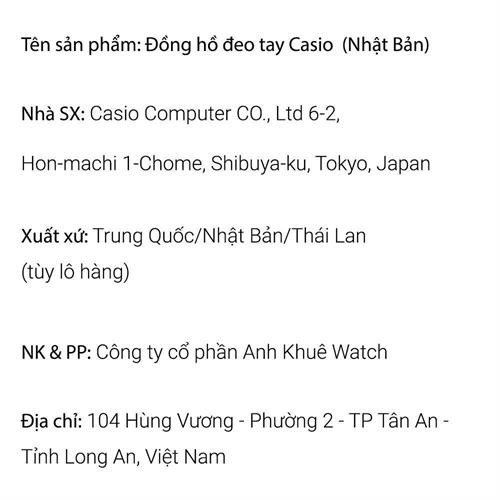 Alternative view of Đồng Hồ Kim Nam Dây Kim Loại Casio Mtp-1183g-7adf Trắng