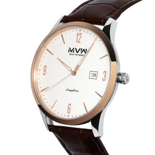 Alternative view of Đồng Hồ Kim Nam Dây Da Mvw Ml055-01 Nâu