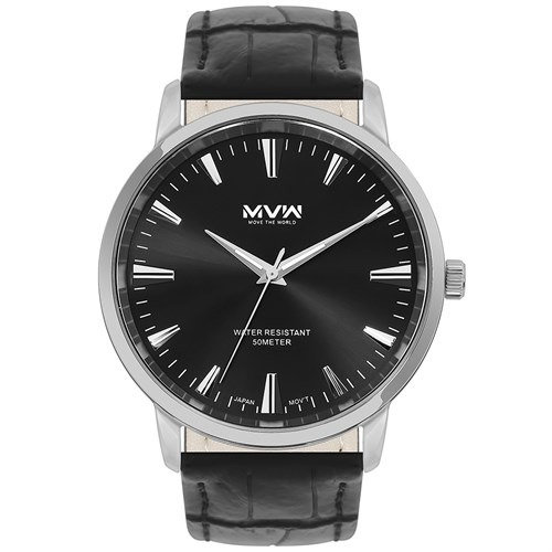 Đồng Hồ Kim Nam Dây Da Mvw Ml083-01 Đen