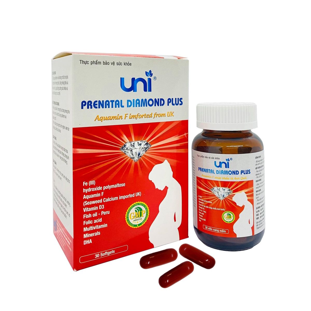Alternative view of Viên Uống An Thai Giảm Nghén Uni Prenatal Diamond - Uni Pharma
