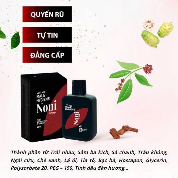 Alternative view of Tinh Chất Thảo Dược Vệ Sinh Nam Noni Vip Men - Adeva Naturals