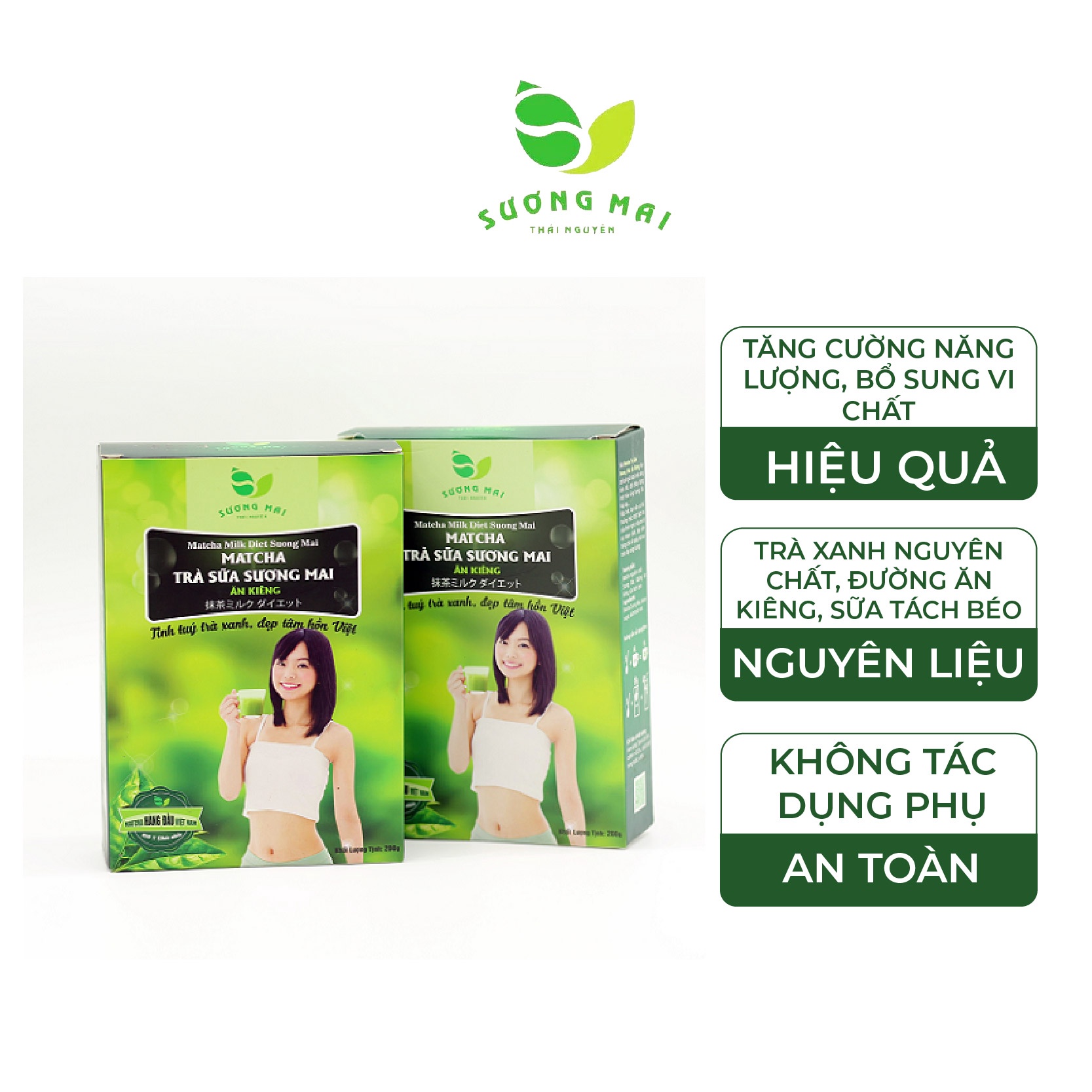 Matcha Trà Sữa Ăn Kiêng - Sương Mai