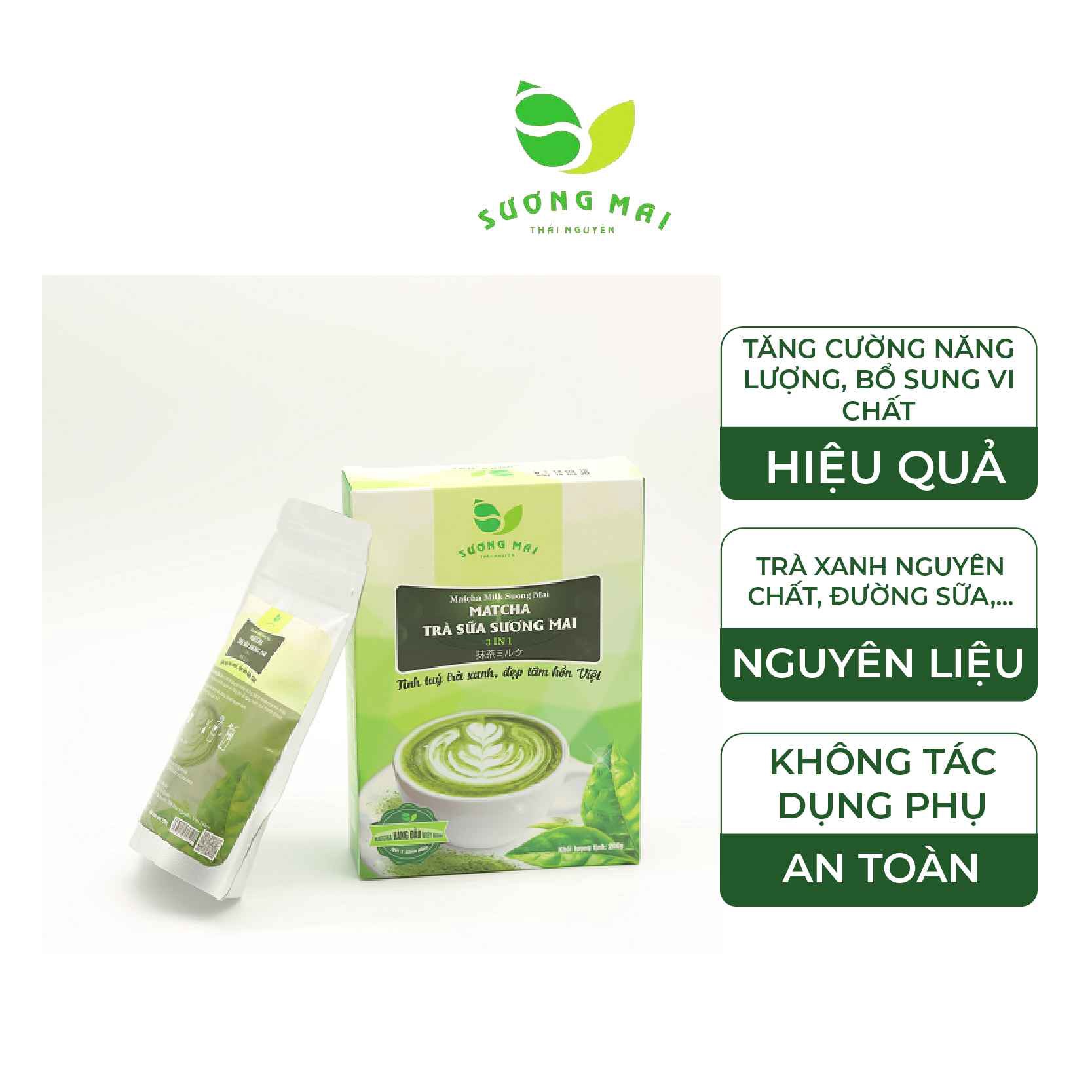 Matcha Trà Sữa 3in1 - Sương Mai