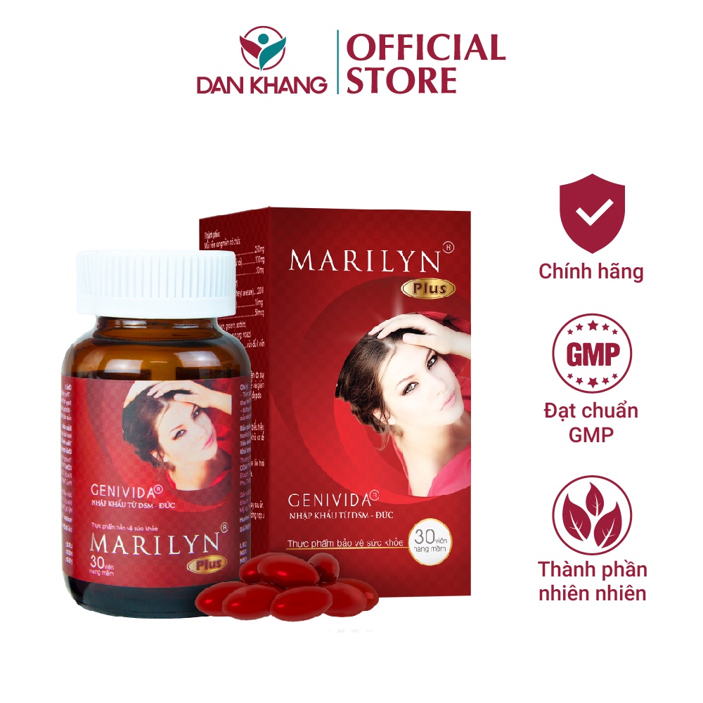Alternative view of Hộp 30 Viên Uống Bổ Sung Nội Tiết Tố Nữ Marilyn Plus - Dân Khang
