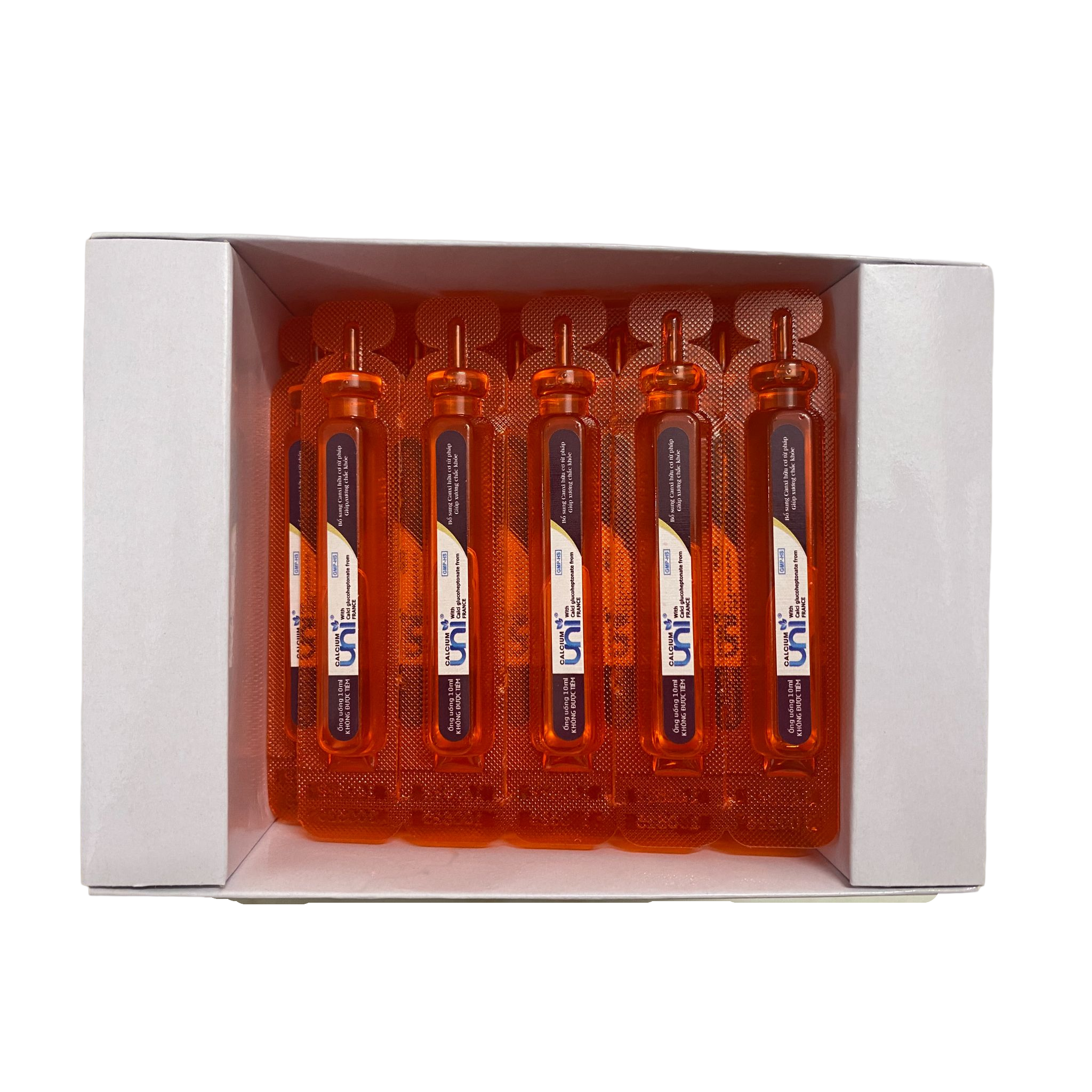 Alternative view of Ống Uống Giảm Tình Trạng Loãng Xương Uni Calcium - Uni Pharma