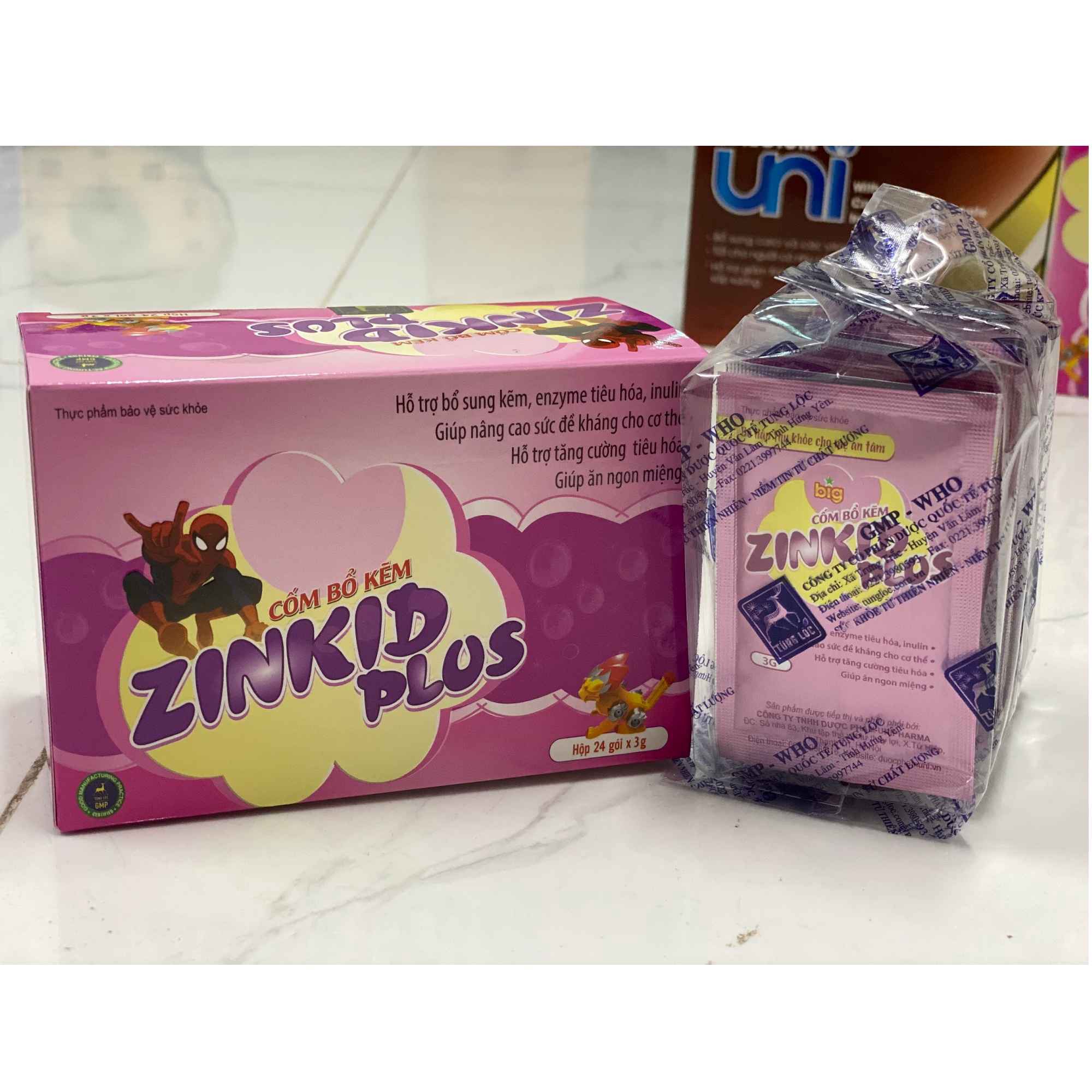 Cốm Bổ Kẽm Zinkid Plus - Unipharma