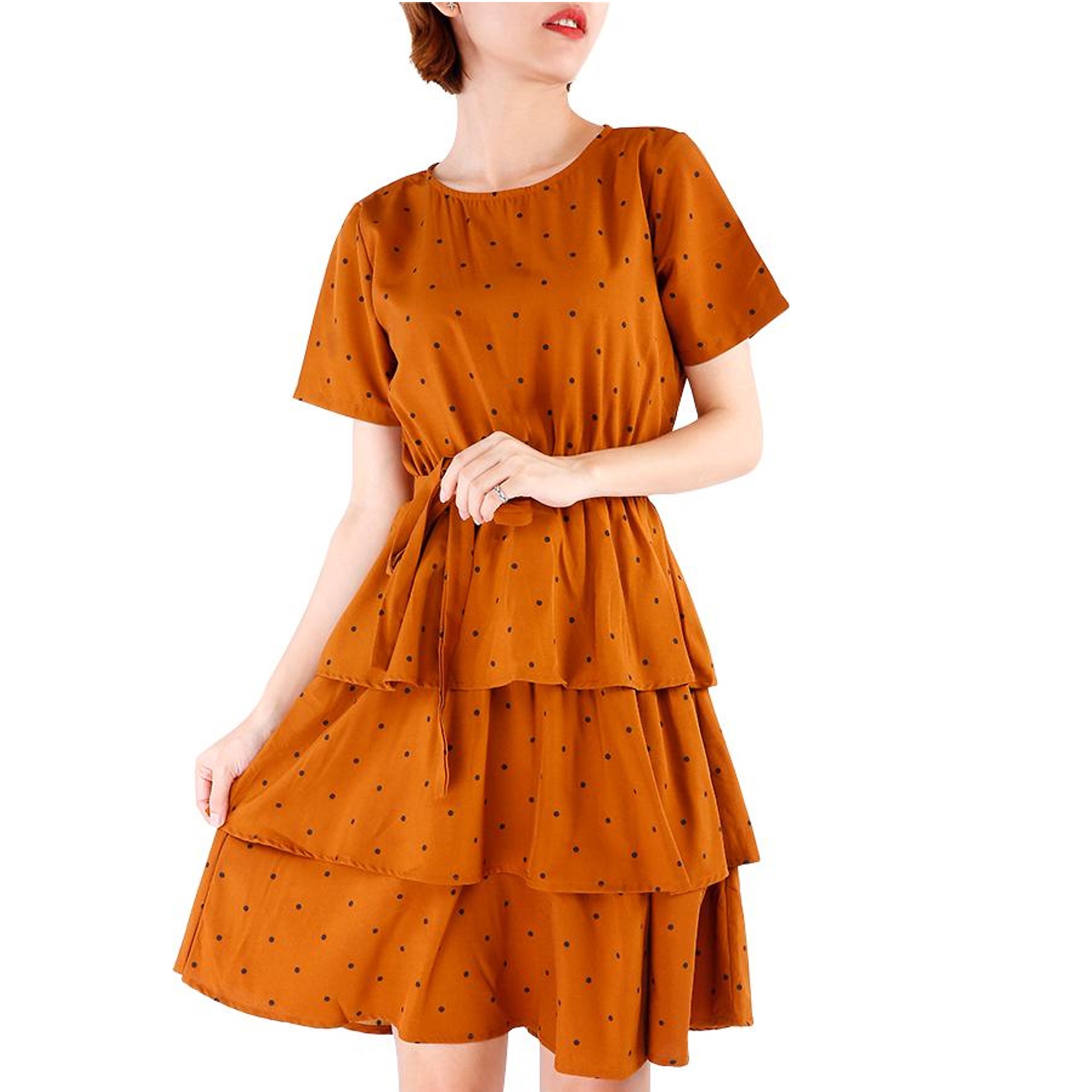 Đầm Chấm Bi 3 Tầng - Vanass