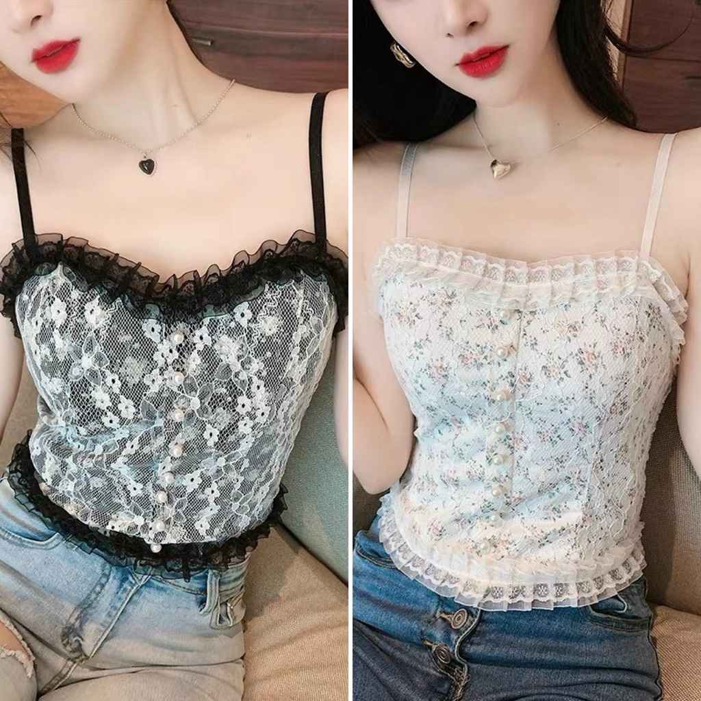 Áo Bra Ren Hoa Đính Ngọc - Diepchi Fashion