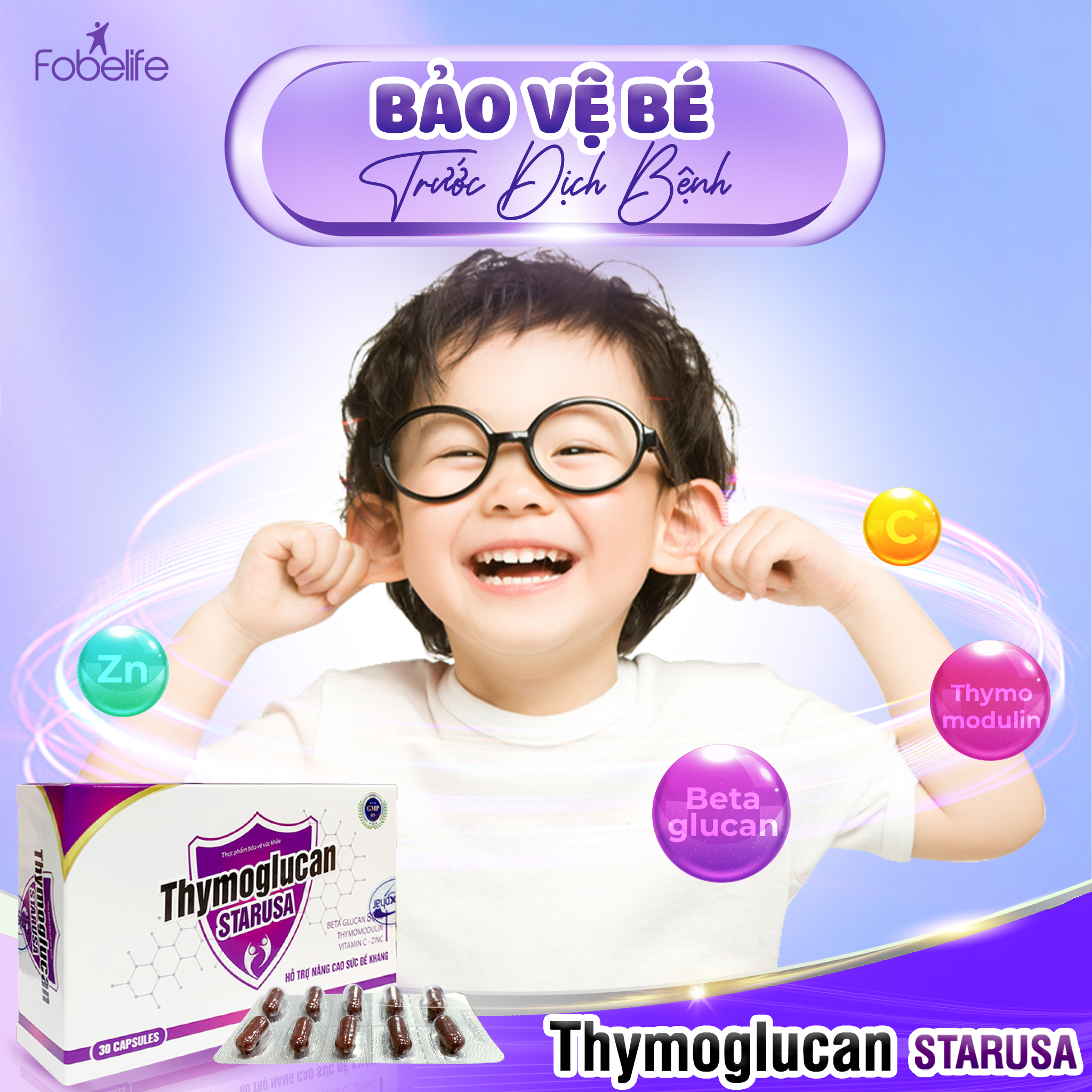 Alternative view of Viên Uống Thymoglucan Nâng Cao Đề Kháng, Giúp Ăn Ngủ Ngon - Starusa