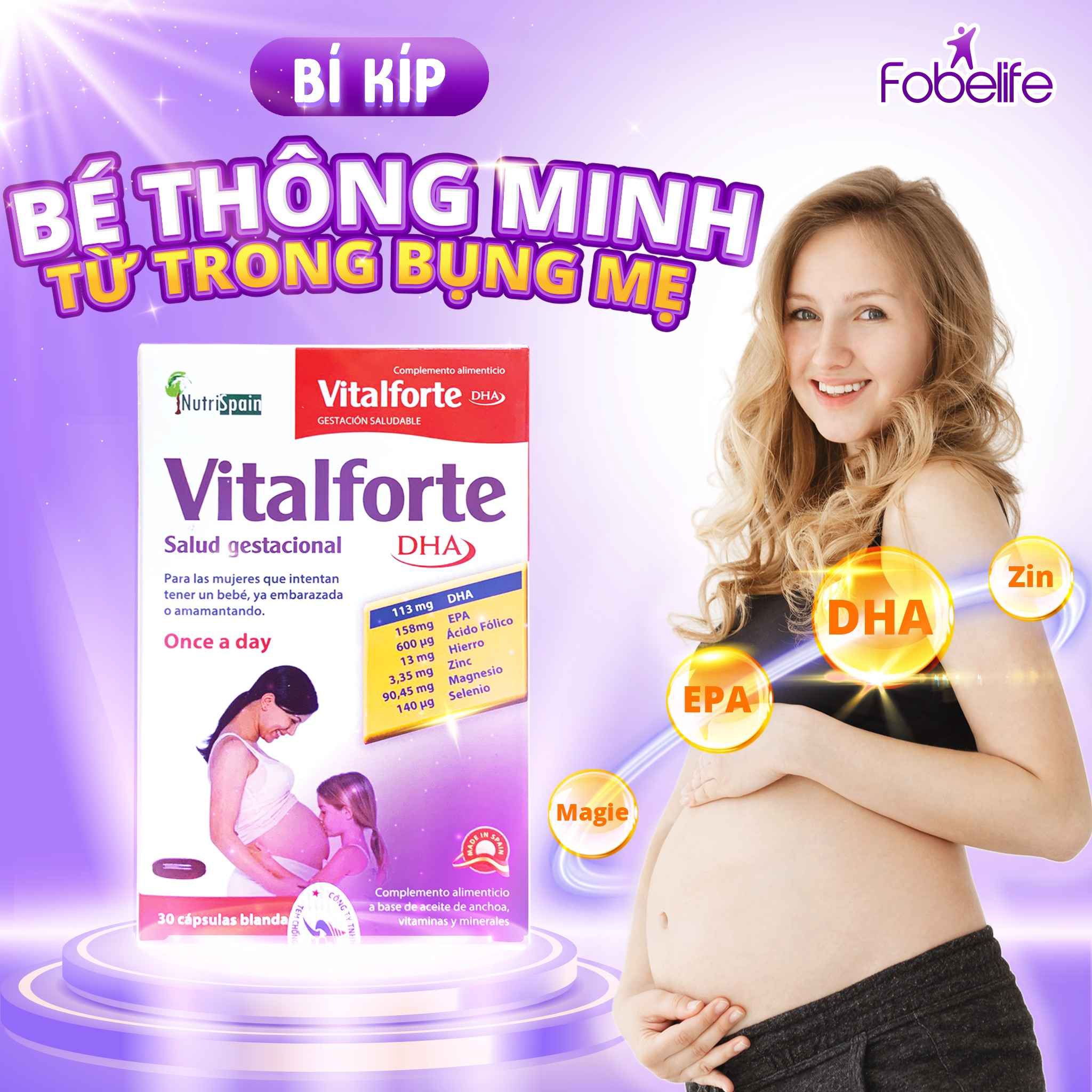 Alternative view of Viên Uống Vital Forte Bổ Sung Vitamin Và Khoáng Chất Cho Mẹ Bầu - Starusa