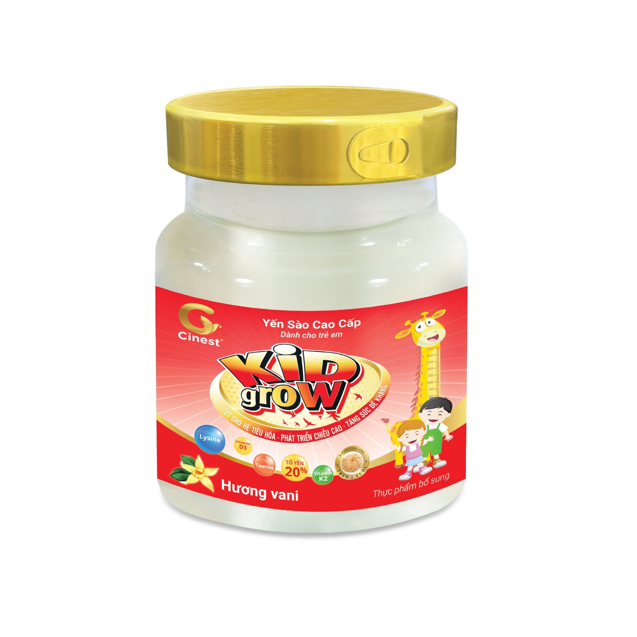Yến Sào Cinest 20% Kid Grow Hương Vani 70ml - Franci