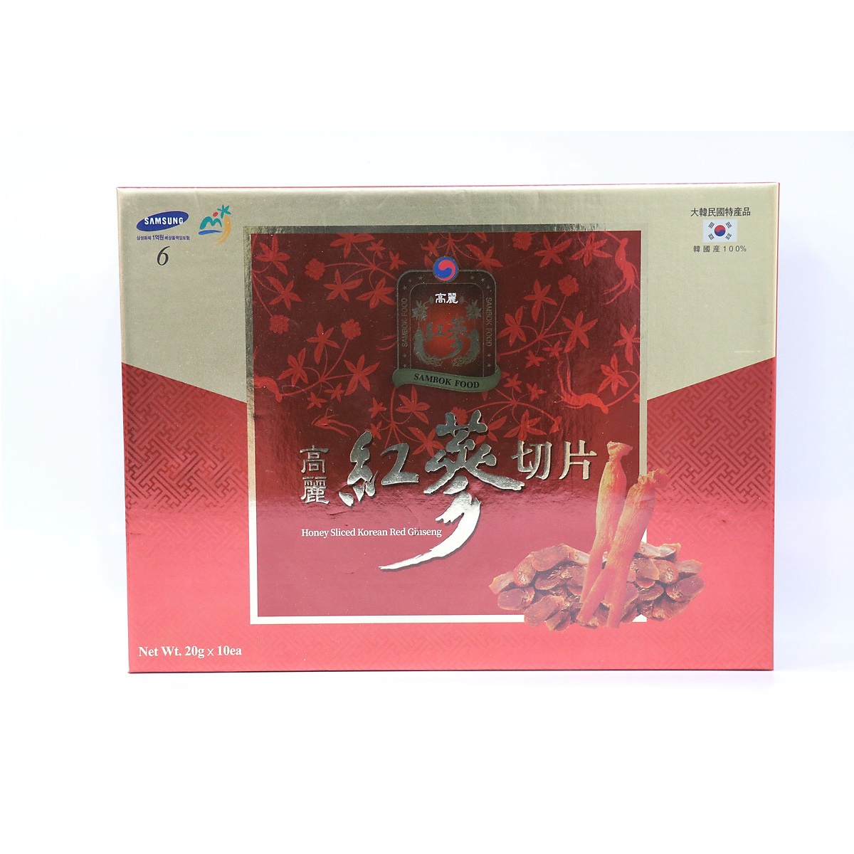Alternative view of Hồng Sâm 6 Năm Tuổi Hàn Quốc Thái Lát Tẩm Mật Ong - Sambox