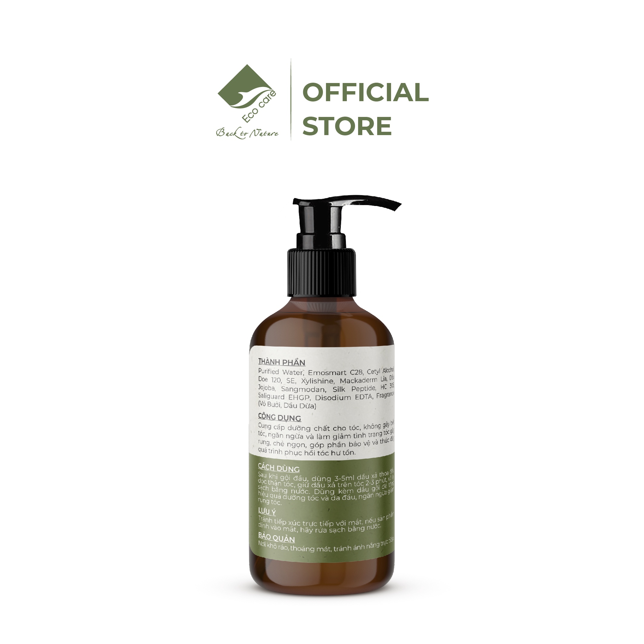 Alternative view of Dầu Xả Thảo Dược True Organic 300ml - Ecocare