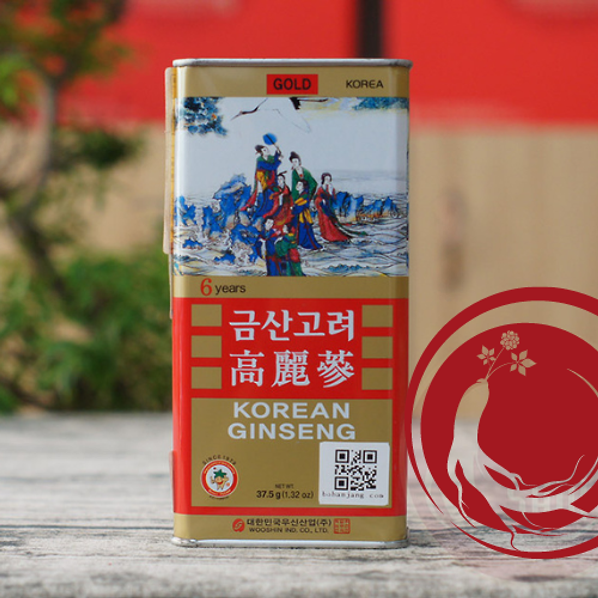 Hồng Sâm Củ Khô 6 Năm Tuổi 37.5g - Wooshin