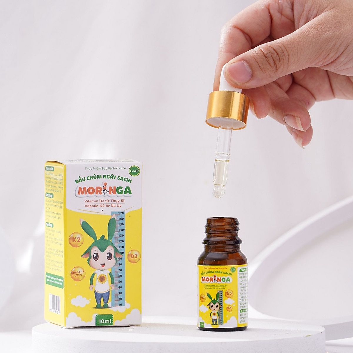 Alternative view of Dầu Chùm Ngây Bổ Sung Vitamin D3 Và K2 Sachi 10ml - Moringa