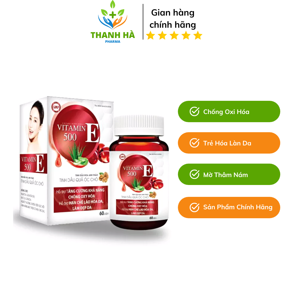 Alternative view of Viên Uống Đẹp Da Vitamin E 500 - Halifa