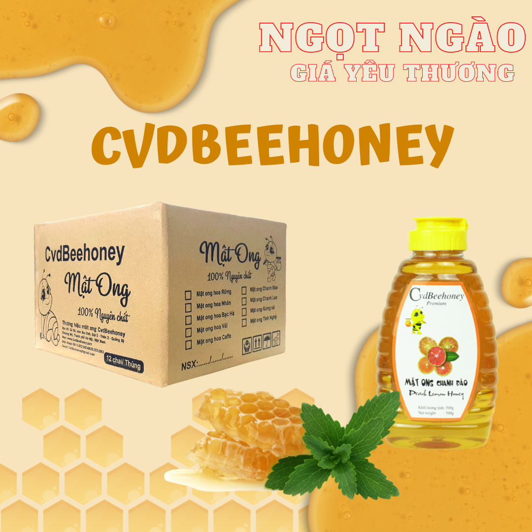 [thùng 12 Chai] Mật Ong 500g - Cvdbeehoney