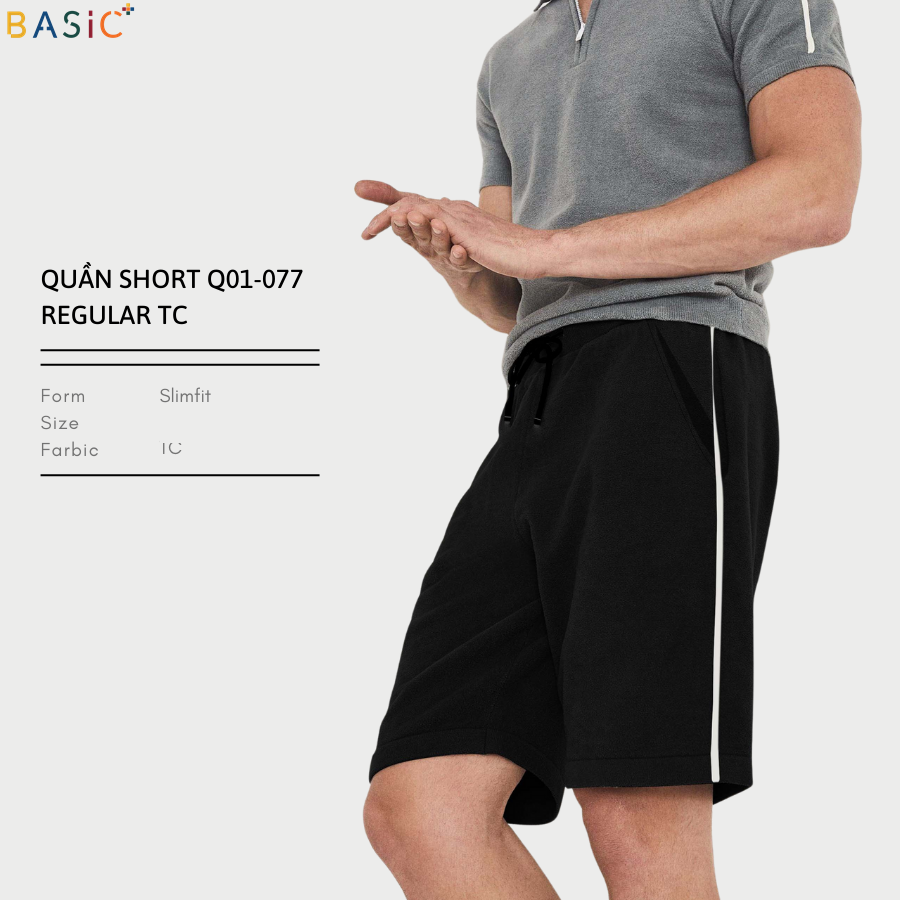 Quần Short Stripe Slimfit No 077 - Basic Plus