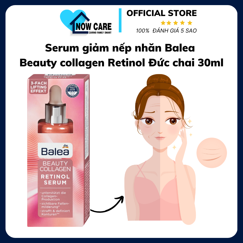 Serum Giảm Nếp Nhăn Beauty Collagen Retinol 30ml - Balea