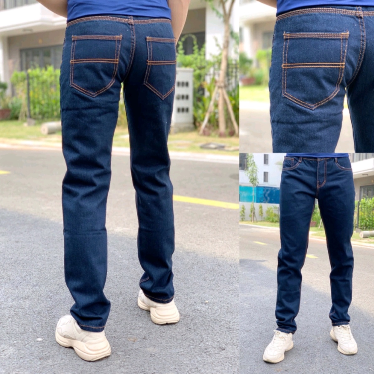 Alternative view of Quần Jean Nam Ống Suông Vải Jean Cotton - Lê Phương Boutique