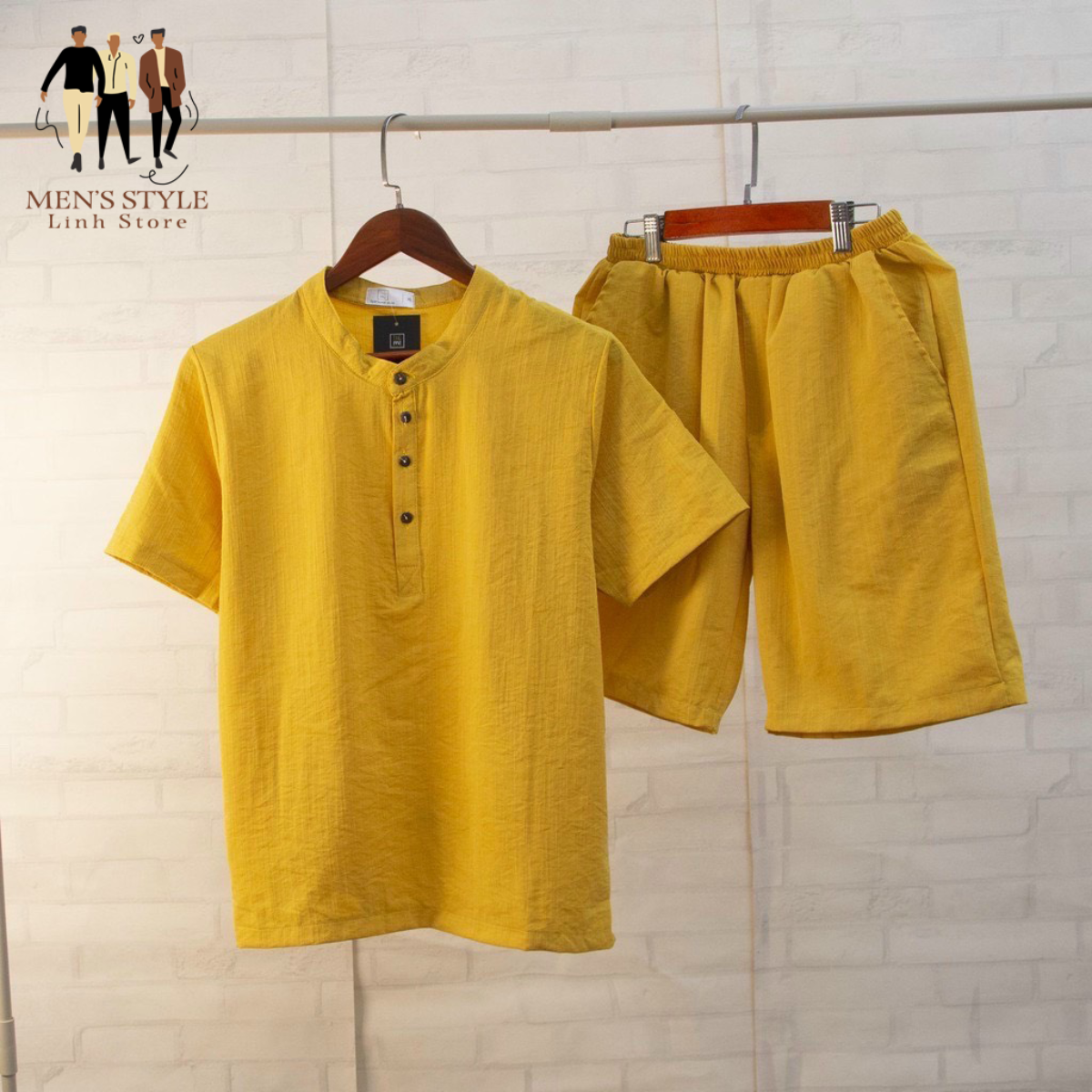 Alternative view of Bộ Đũi Nam Cộc Tay, Cổ Tàu - Men's Style