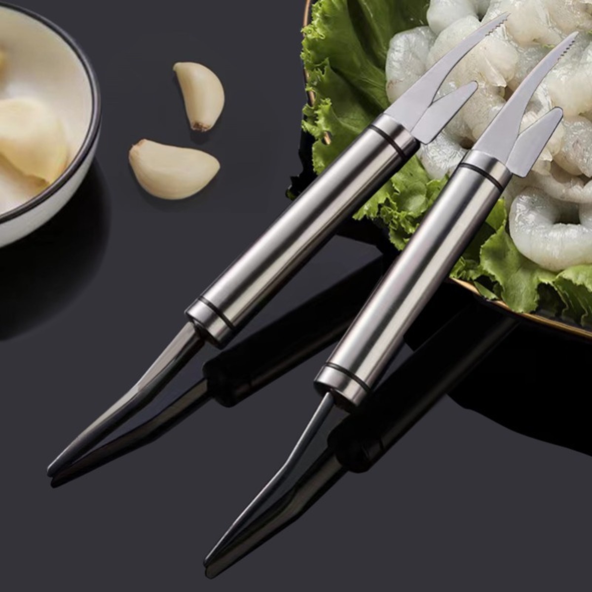 Alternative view of Dụng Cụ Lột Bóc Vỏ Tôm, Lấy Chỉ Tôm, Làm Lòng Gà, Đánh Vảy Cá Đa Năng - Su