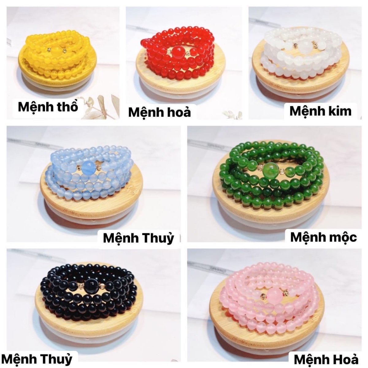 Vòng Tay Thạch Anh 108 Hạt 6 Ly - Thắng Giang