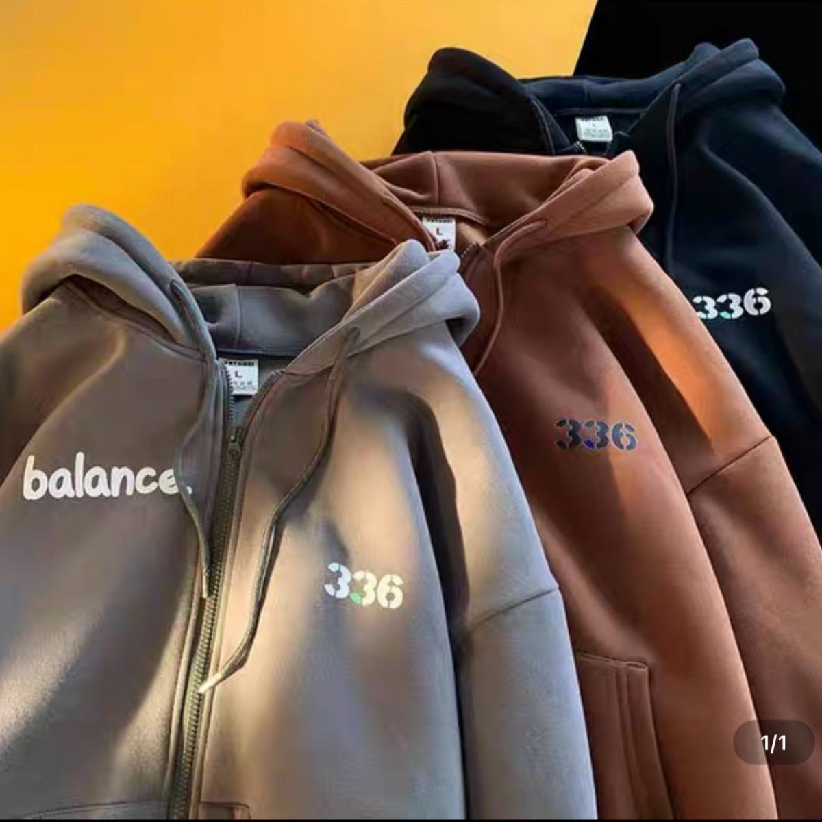 Alternative view of Áo Khoác Hoodie Có Nón Khóa Zip Chất Nỉ Bông Dày Dặn Thêu Số 336 - Htm Fashion