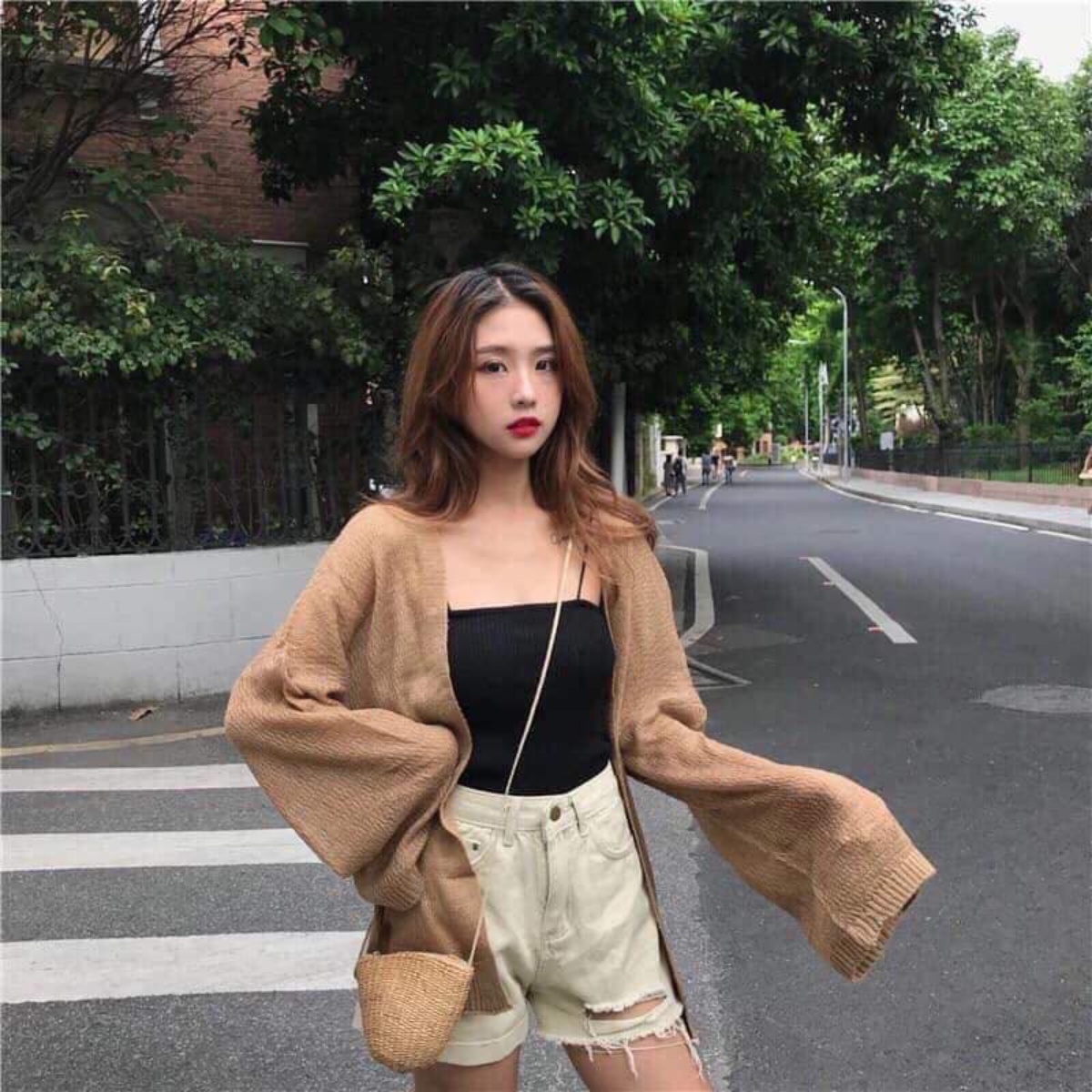 Áo Cadigan Len Mỏng Phong Cách Hàn Quốc - Dmastore