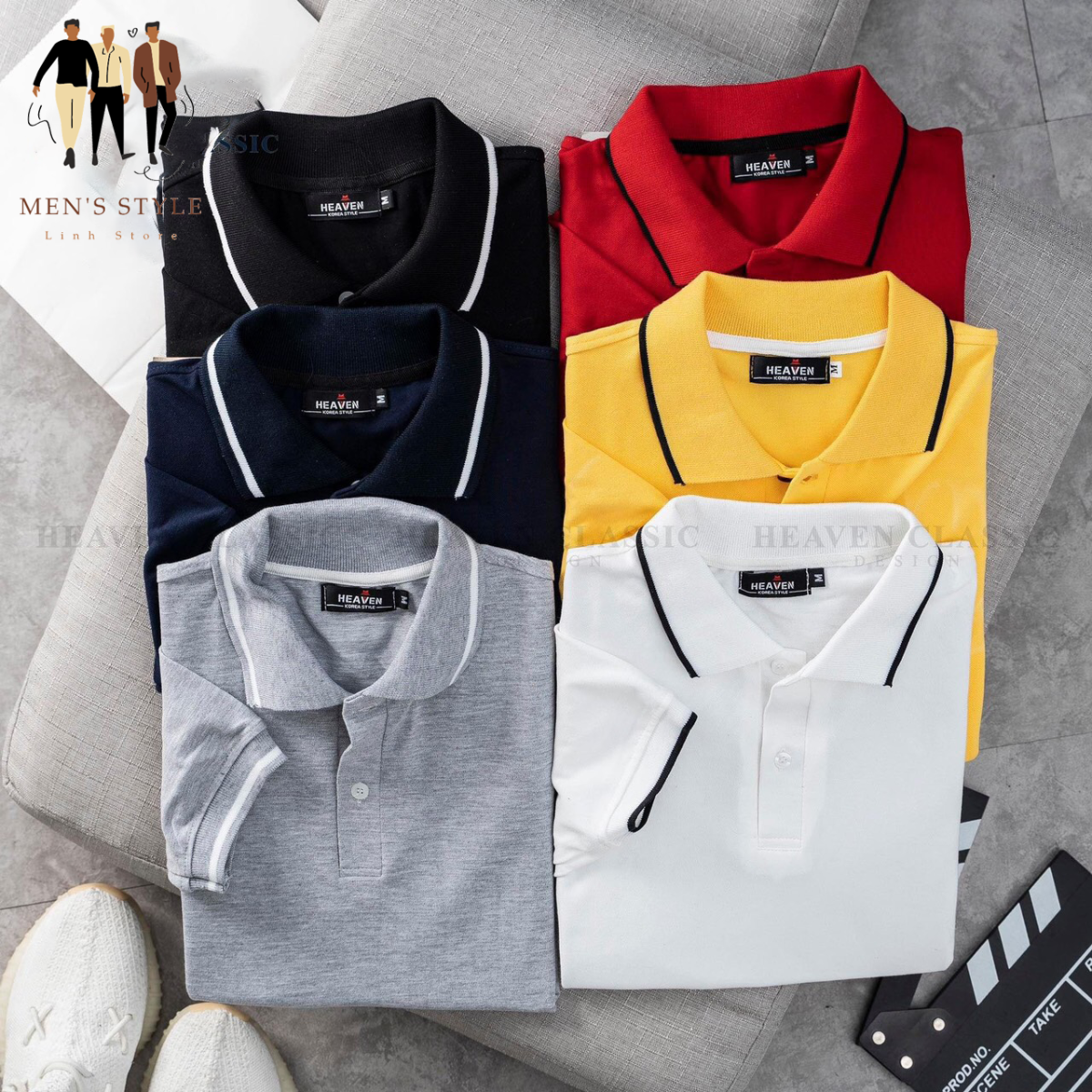 Áo Polo Nam Viền Cổ, Tay Bo - Men's Style