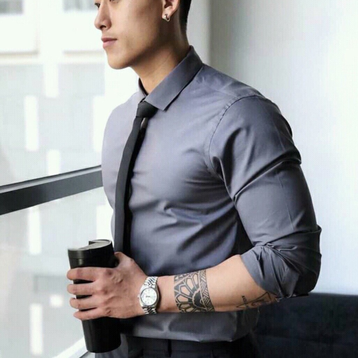 Áo Sơ Mi Nam Dài Tay Dáng Slim - Men's Style