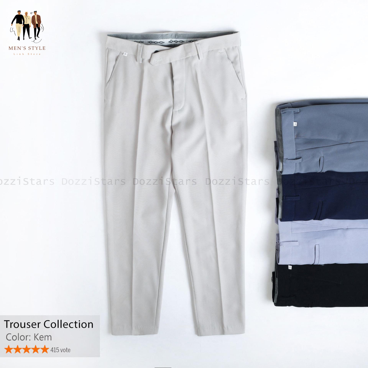 Quần Âu Nam Vải Tuyết Mưa - Men's Style