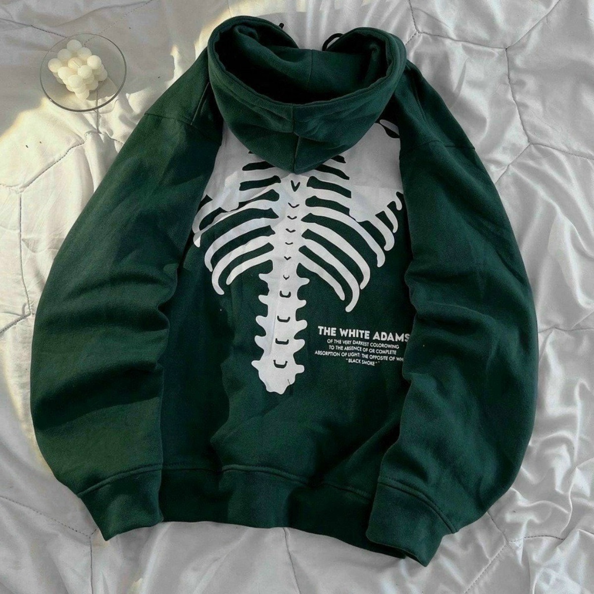 Alternative view of Áo Hoodie Nam Nữ Chất Nỉ In Hình Xương Cá Tính - Golden Dream