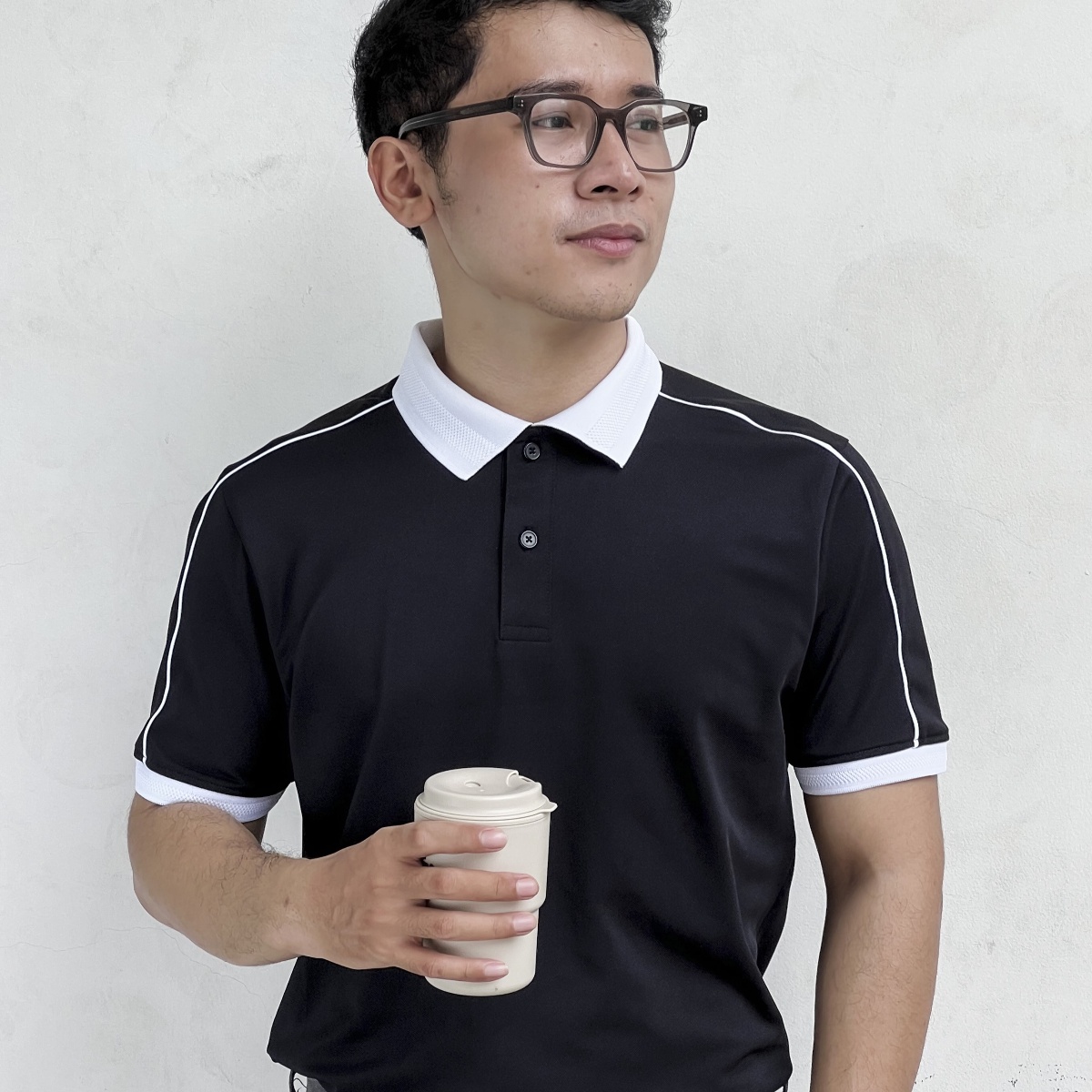 Alternative view of Áo Polo Shoulder And Collar Combine Slimfit No 201 - Basic Plus