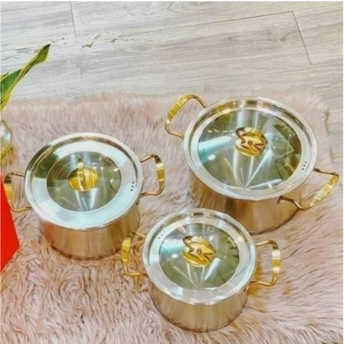 Alternative view of Bộ 3 Nồi Châu Âu Inox Cao Cấp 3 Đáy Misu, Camel Ctb35 - Bechip