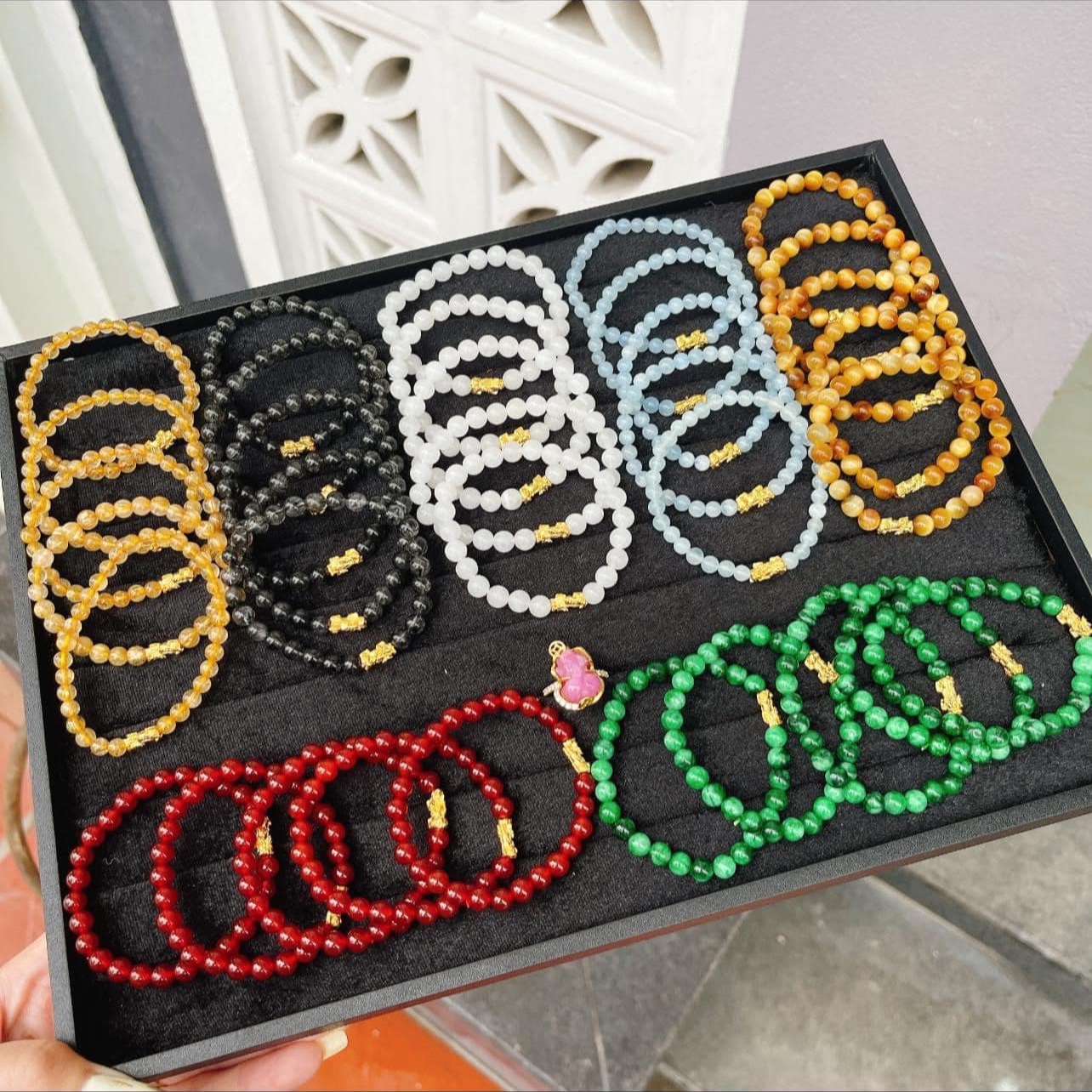 Vòng Tay Đá Phong Thủy Phối Tì Hưu Vàng Ta 24 Kara - Thắng Giang