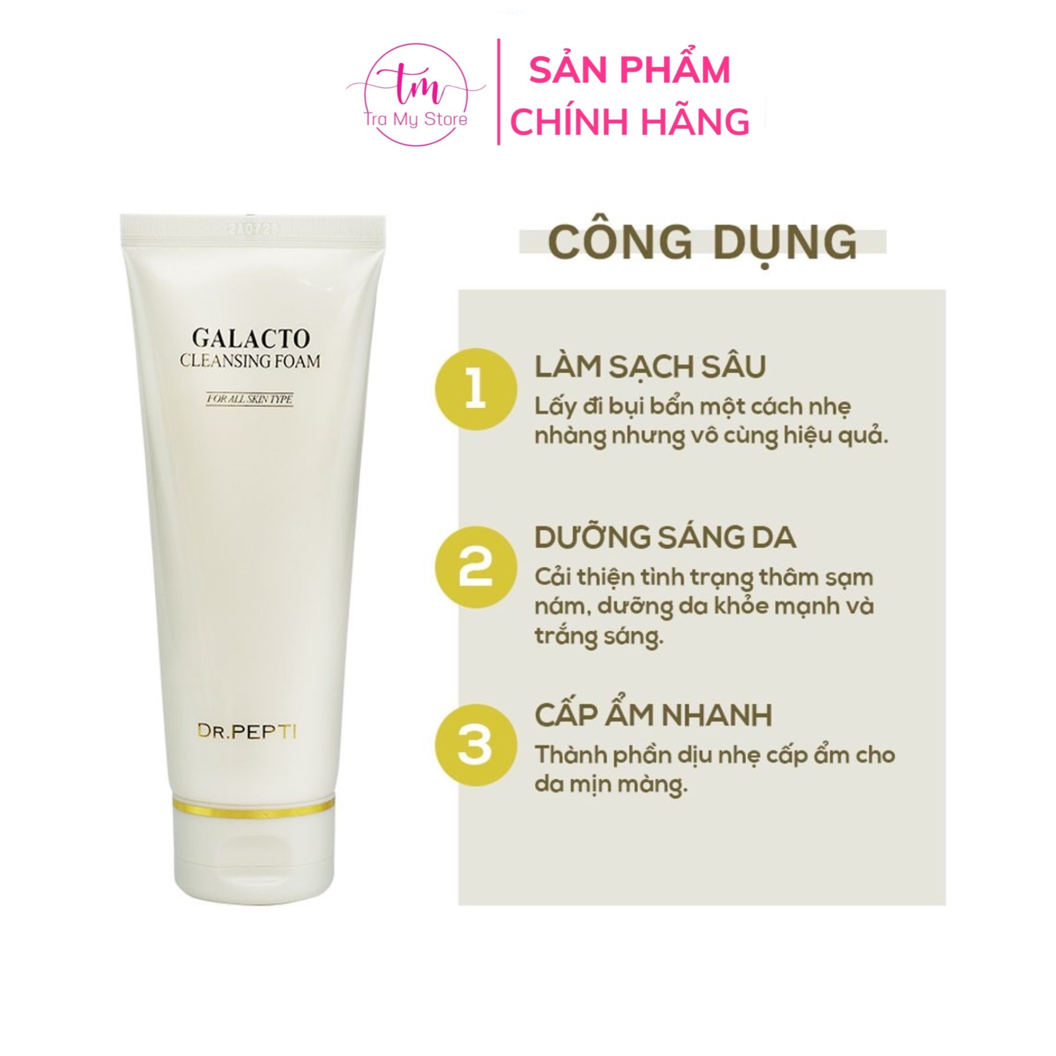 Alternative view of Sữa Rửa Mặt Galacto Cleansing Foam - Dr.pepti+