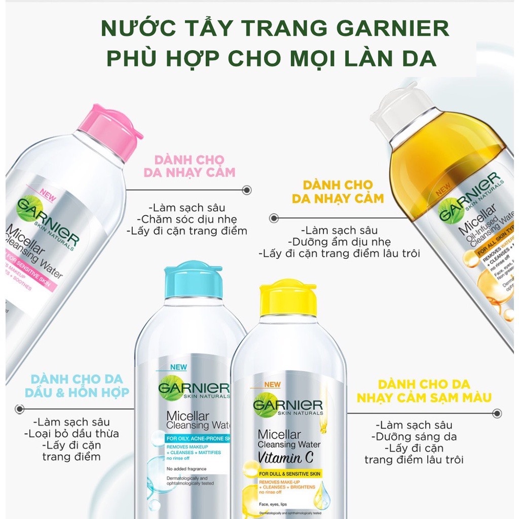 Alternative view of Nước Tẩy Trang Micellar Cleansing Water 400ml - Garnier