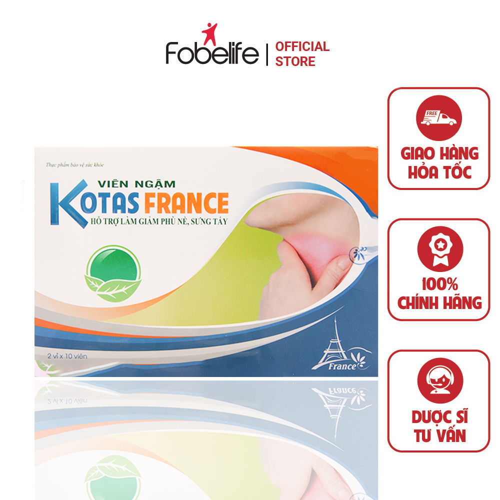 Viên Ngậm Ho, Hỗ Trợ Làm Giảm Phù Nề, Sưng Tấy Kotas Kotas - Pháp Effiel