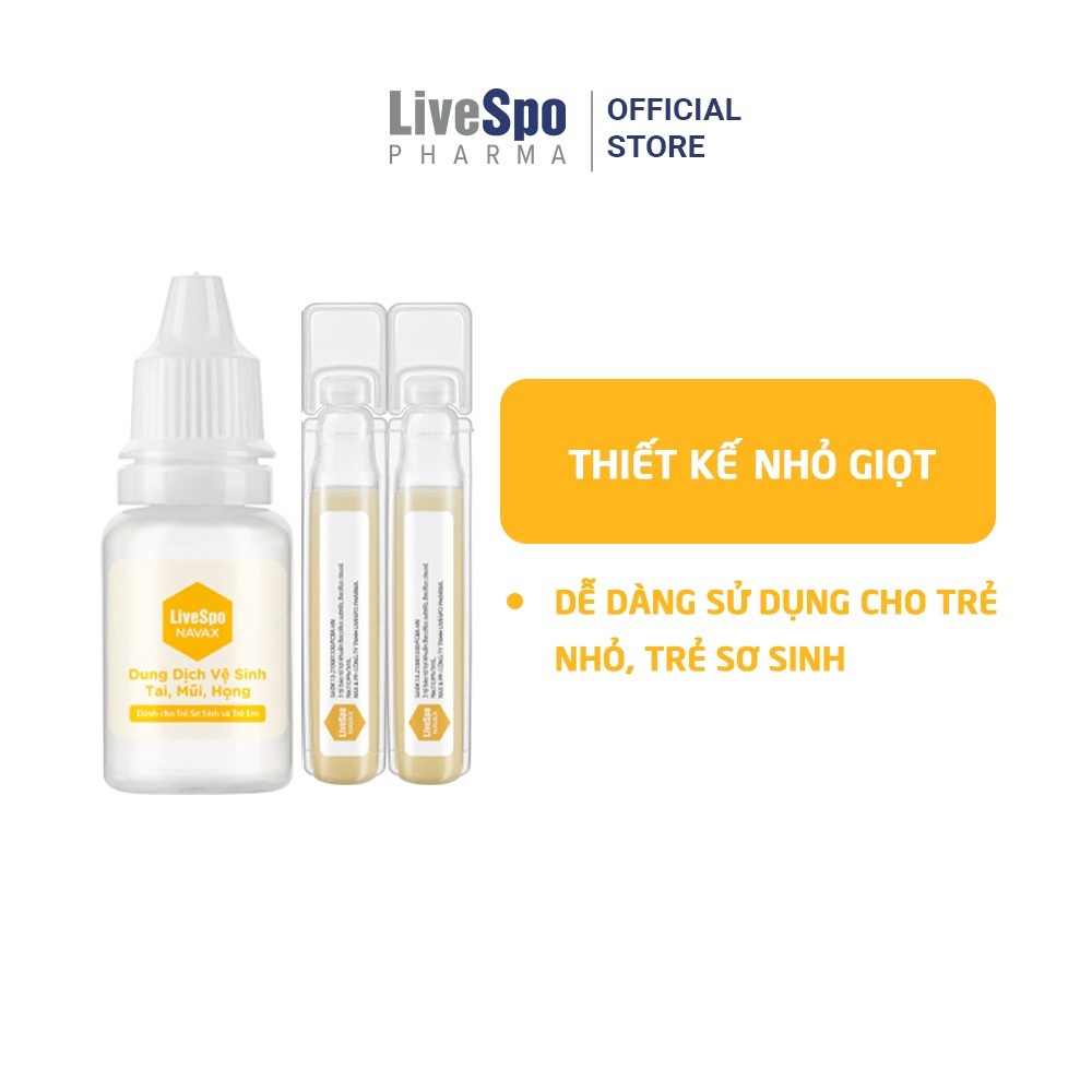 Alternative view of {mua 3 Tặng 1} Combo 3 Nhỏ Mũi Chứa Bào Tử Lợi Khuẩn Livespo Navax Kids Hộp 5 Ống - Livespo Pharma