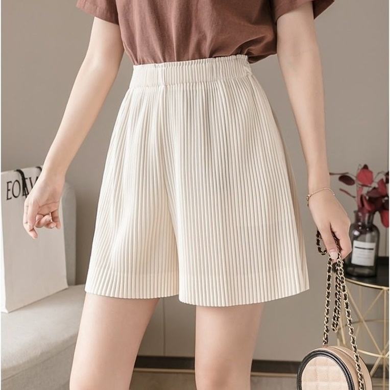 Quần Short Nữ Dáng Ống Rộng, Dập Ly To Qsdlor - Diepchi Fashion