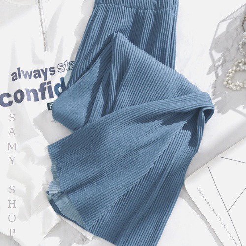Alternative view of Quần Dài Nữ Dáng Ống Rộng Dập Ly, Cạp Chun Co Dãn Thoải Mái Qordl - Diepchi Fashion