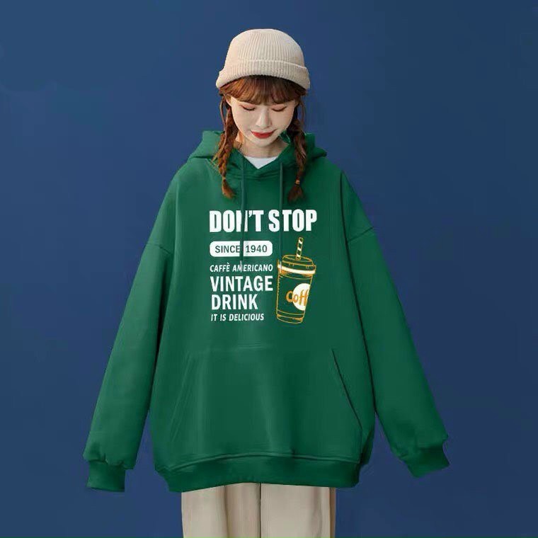 Alternative view of Áo Thun Hoodie Nam Nữ Unisex Don't Stop Chất Nỉ Poly - Ausa House