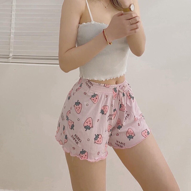 Alternative view of Quần Short Cotton Thái Mặc Nhà Nhiều Họa Tiết Shctt - Diepchi Fashion
