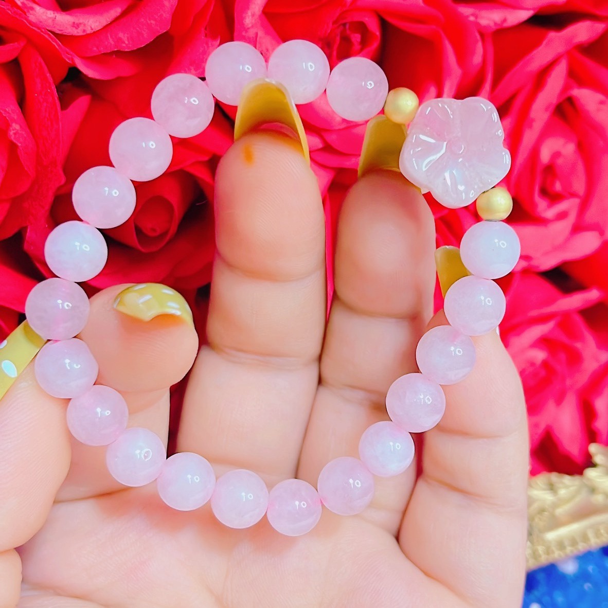 Vòng Tay Hoa Mai Thạch Anh Hồng - Thắng Giang